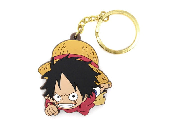 ONE PIECE TSUMAMARE PUNCHING MONKEY D.LUFFY RUBBER KEYCHAIN