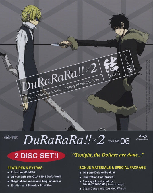DURARARA X 2 VOLUME 6 BLU-RAY