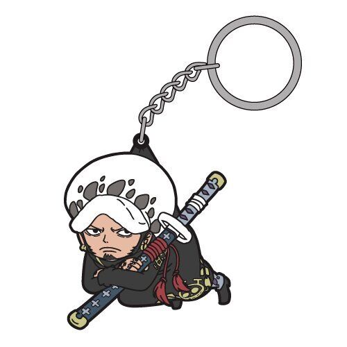 ONE PIECE TSUMAMARE TRAFALGAR D. LAW RUBBER KEYCHAIN