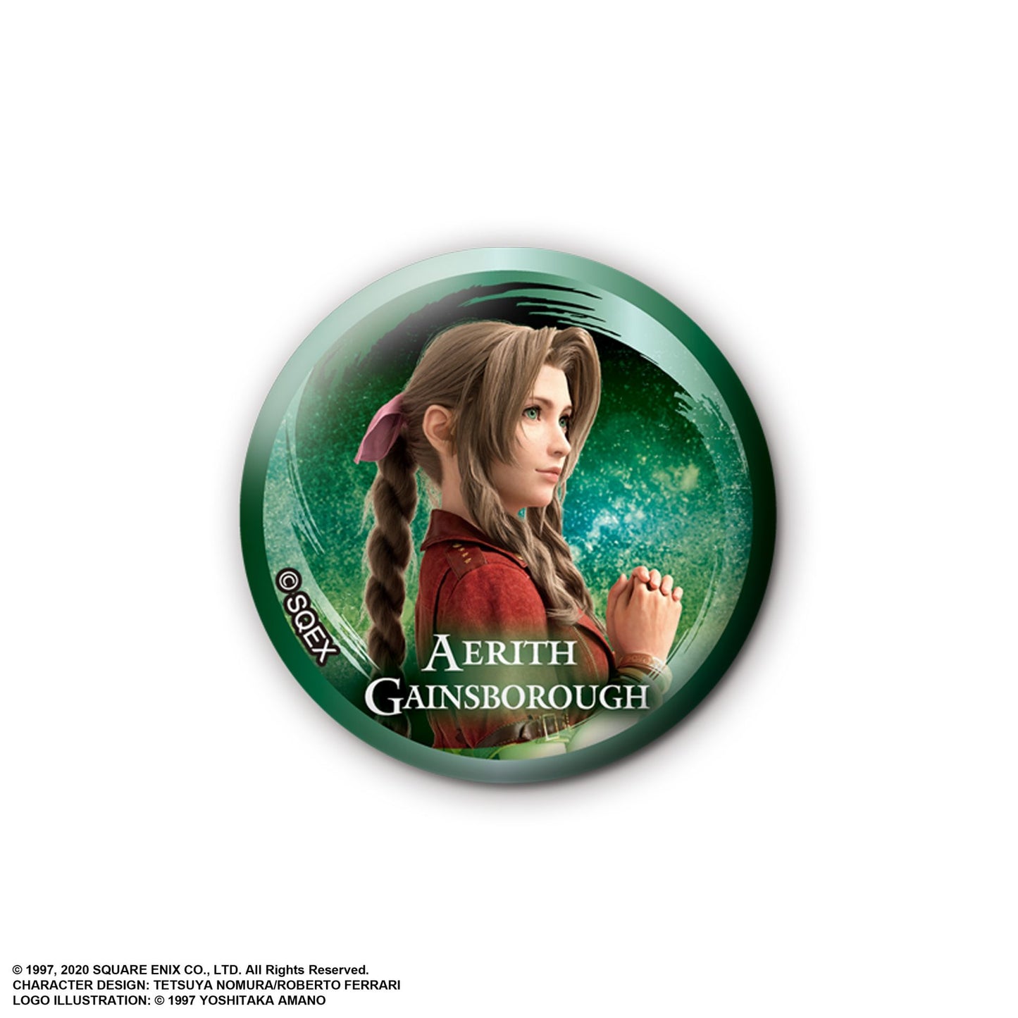 FINAL FANTASY VII TRADING CAN BADGE