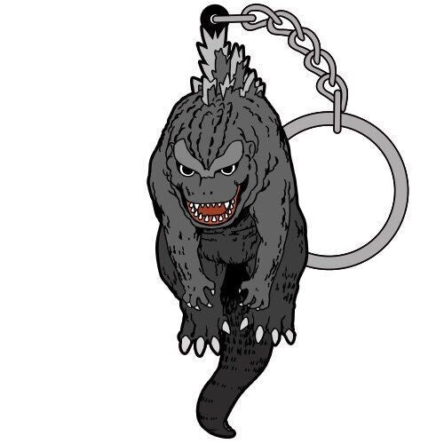 GODZILLA TSUMAMARE GODZILLA FIRST GENERATION RUBBER KEYCHAIN