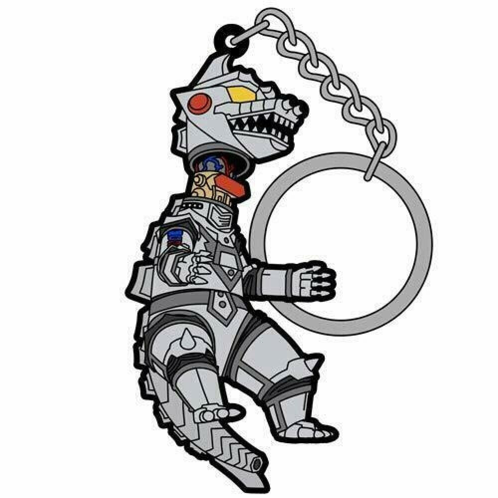 GODZILLA TSUMAMARE MECHAGODZILLA RUBBER KEYCHAIN