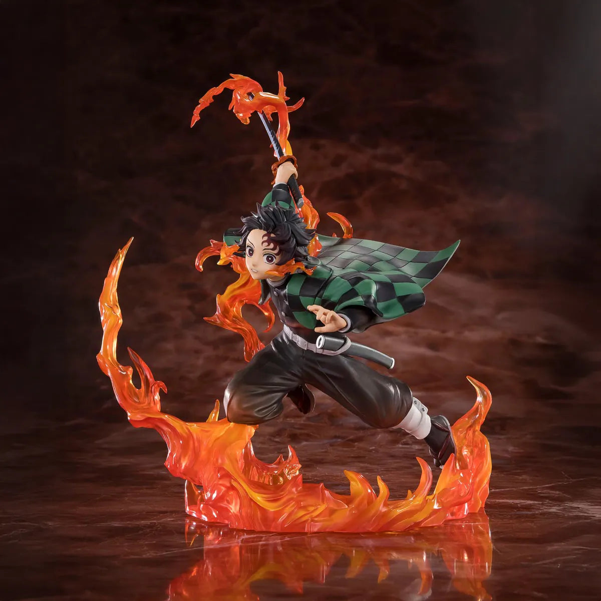 DEMON SLAYER - TANJIRO KAMADO (KYOJURO RENGOKU'S SWORD GUARD VER.) FIGUARTS ZERO TAMASHII NATIONS SCALE FIGURE