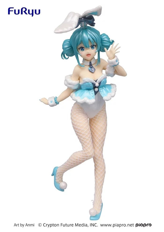 VOCALOID HATSUNE MIKU WHITE RABBIT PEARL COLOR BICUTE BUNNIES CRANE PRIZE FIGURE
