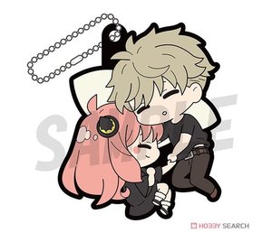 SPY X FAMILY RUBBER TRADING KEYCHAIN