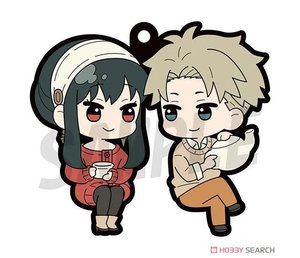 SPY X FAMILY RUBBER TRADING KEYCHAIN