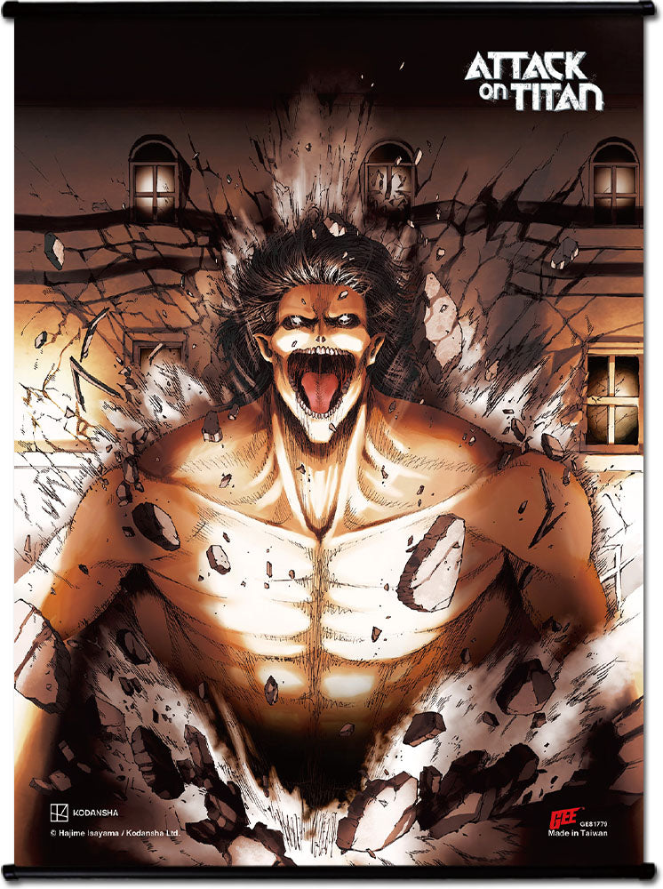 ATTACK ON TITAN MANGA ATTACKERS SS WALL SCROLL
