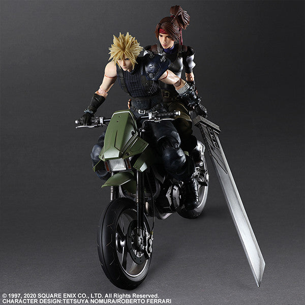 FINAL FANTASY CLOUD STRIFE & JESSIE RASBERRY PLAY ARTS KAI FIGURE