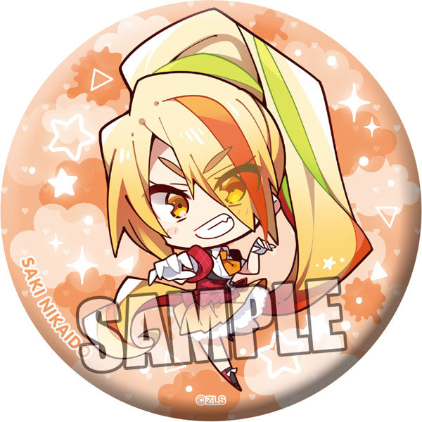 ZOMBIE LAND SAGA CHARA CAN BADGE - SAKI NIKAIDO