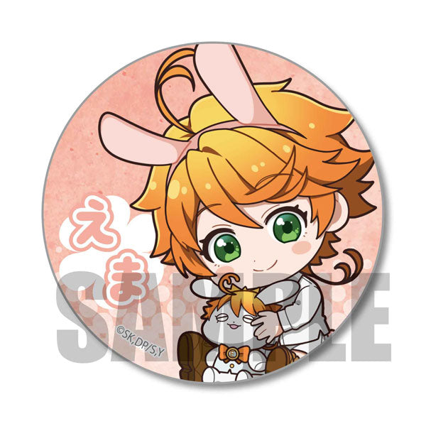 PROMISED NEVERLAND USAMIMI TRADING CAN BADGE
