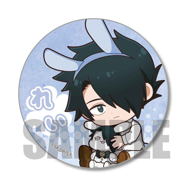 PROMISED NEVERLAND USAMIMI TRADING CAN BADGE