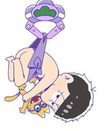 OSOMATSU UFO MASCOT ACRYLIC KEYCHAIN-Ichimatsu