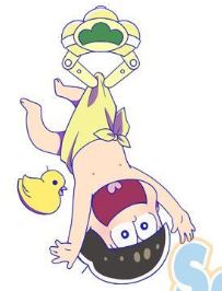 OSOMATSU UFO MASCOT ACRYLIC KEYCHAIN-Jyushimatsu