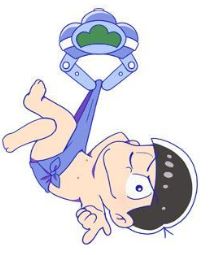 OSOMATSU UFO MASCOT ACRYLIC KEYCHAIN-Karamatsu