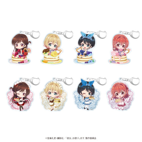 RENT A GIRL TRADING ACRYLIC KEYCHAIN