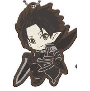 SWORD ART ONLINE KIRITO ALFHEIM RUBBER KEYCHAIN