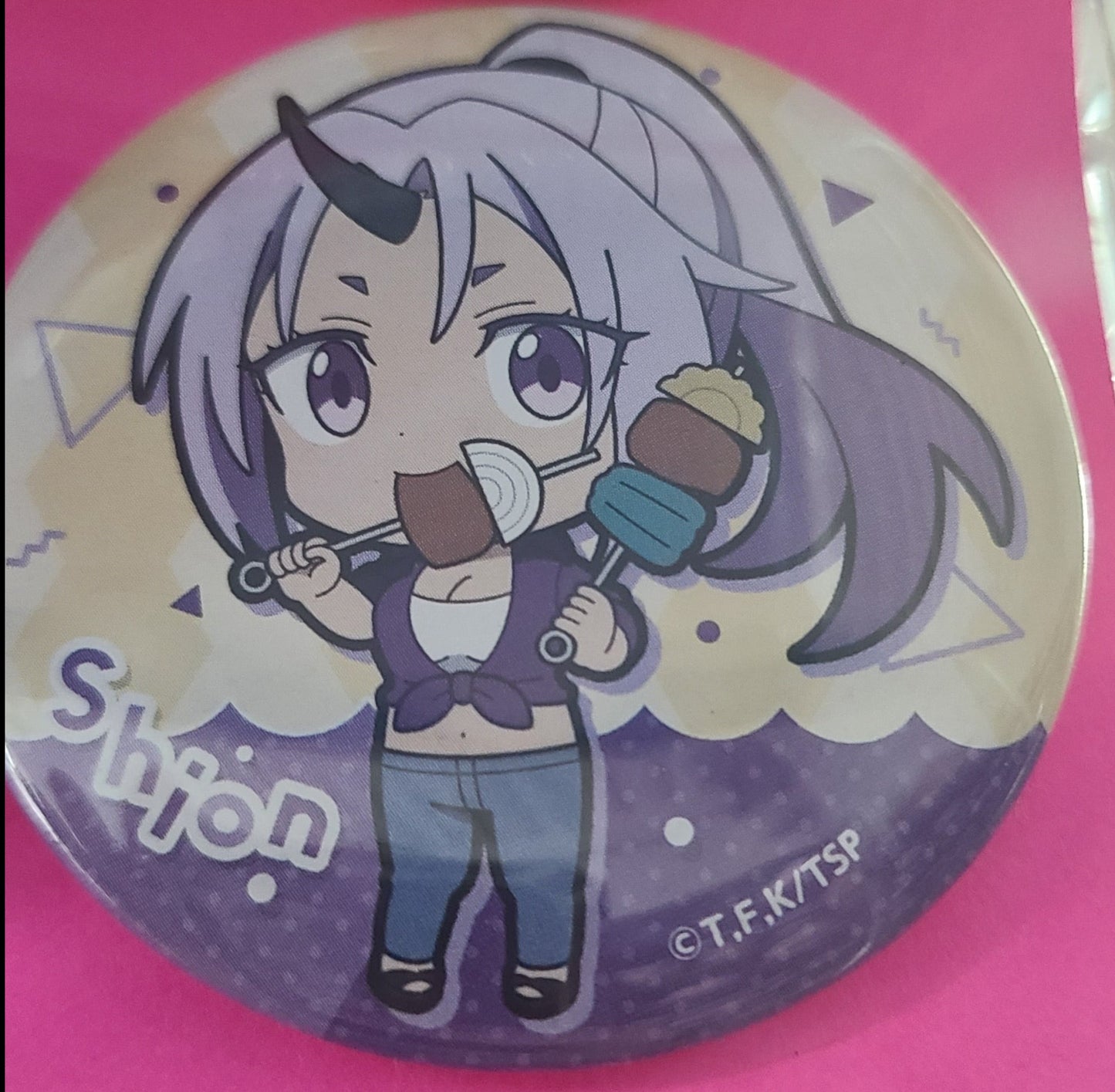 THAT TIME I GOT REINCARNTED AS A SLIME VOLUME 04 SHION CAN BADGE