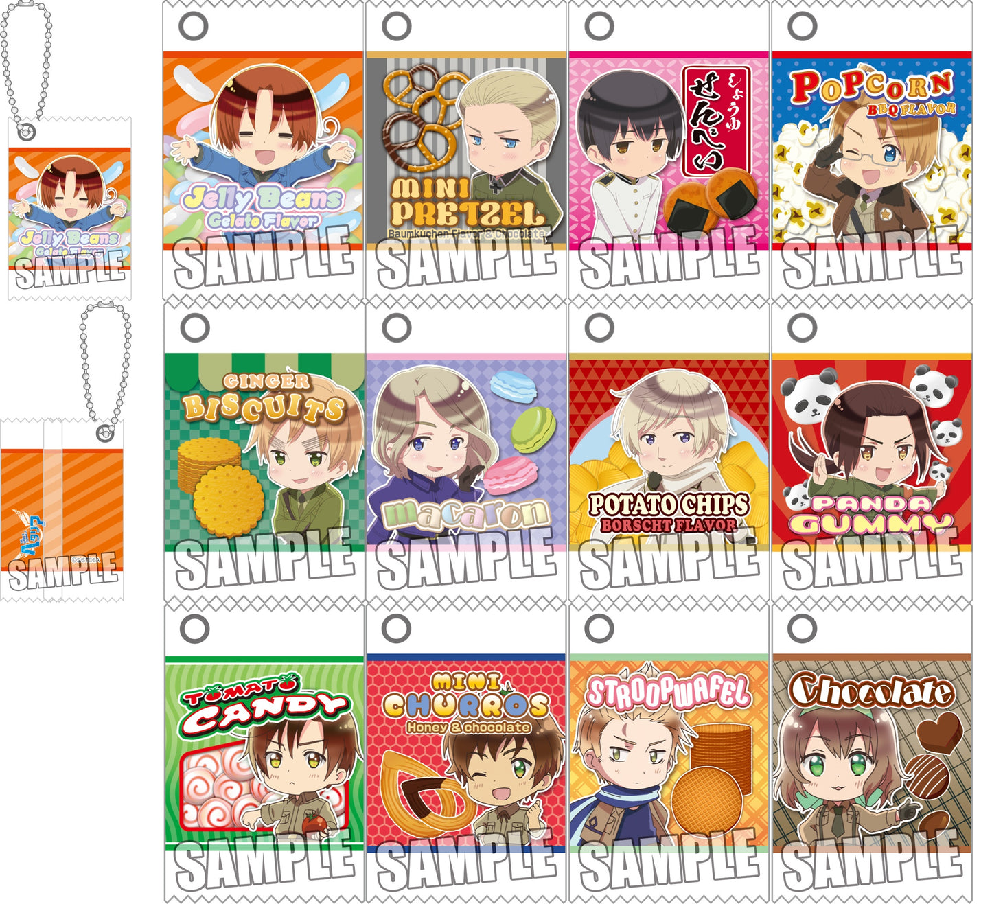 HETALIA TWINKLE CHARM TRADING KEYCHAIN