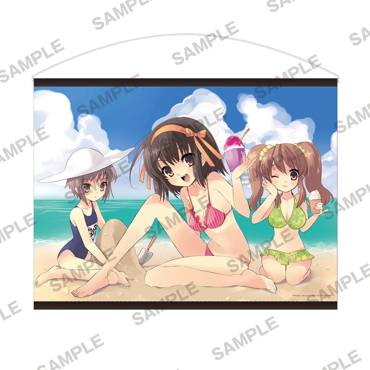 HARUHI SUZUMIYA B2 BEACH WALL SCROLL