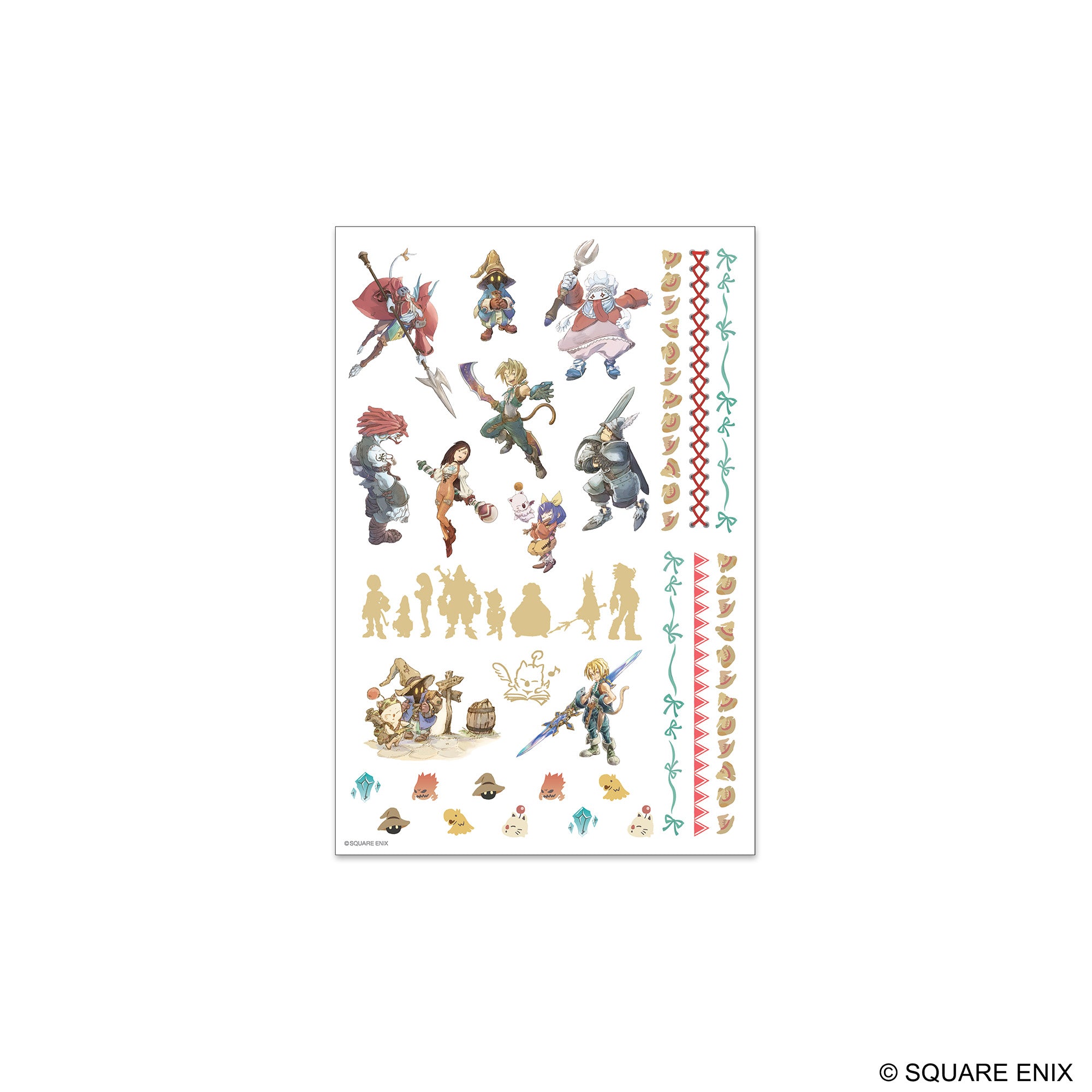 FINAL FANTASY IX - CHARACTER STICKER SHEET