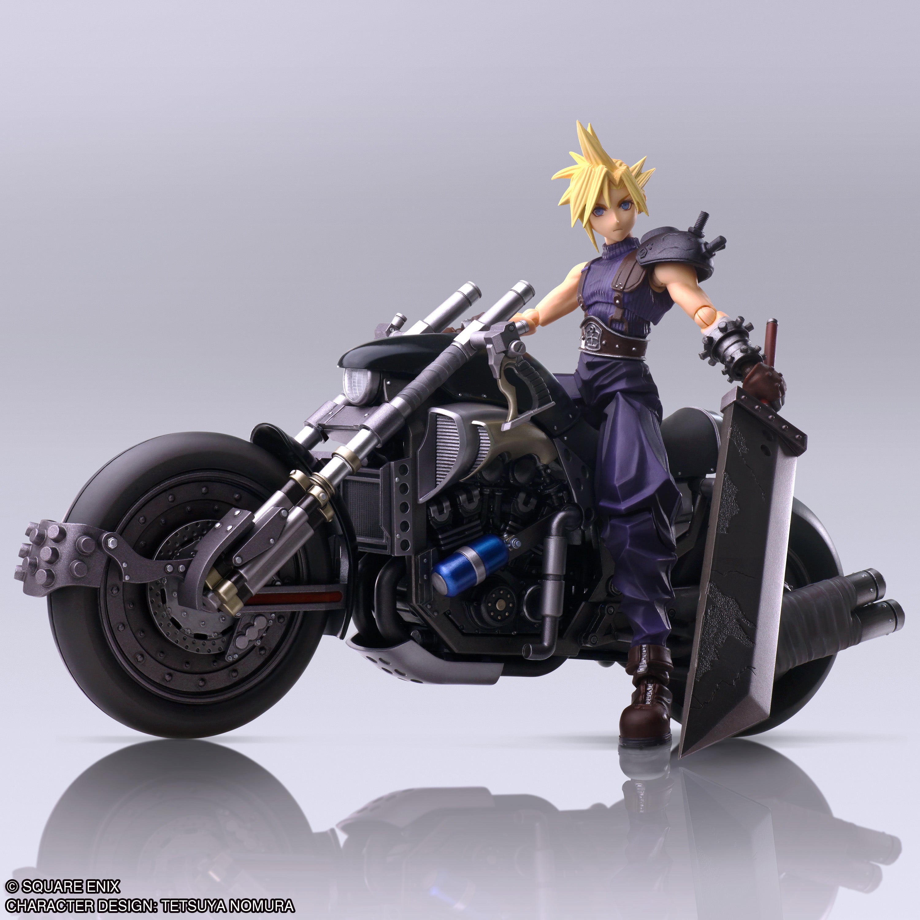 FINAL FANTASY VII CLOUD STRIFE & HARDY DAYTONA BRING ARTS FIGURE