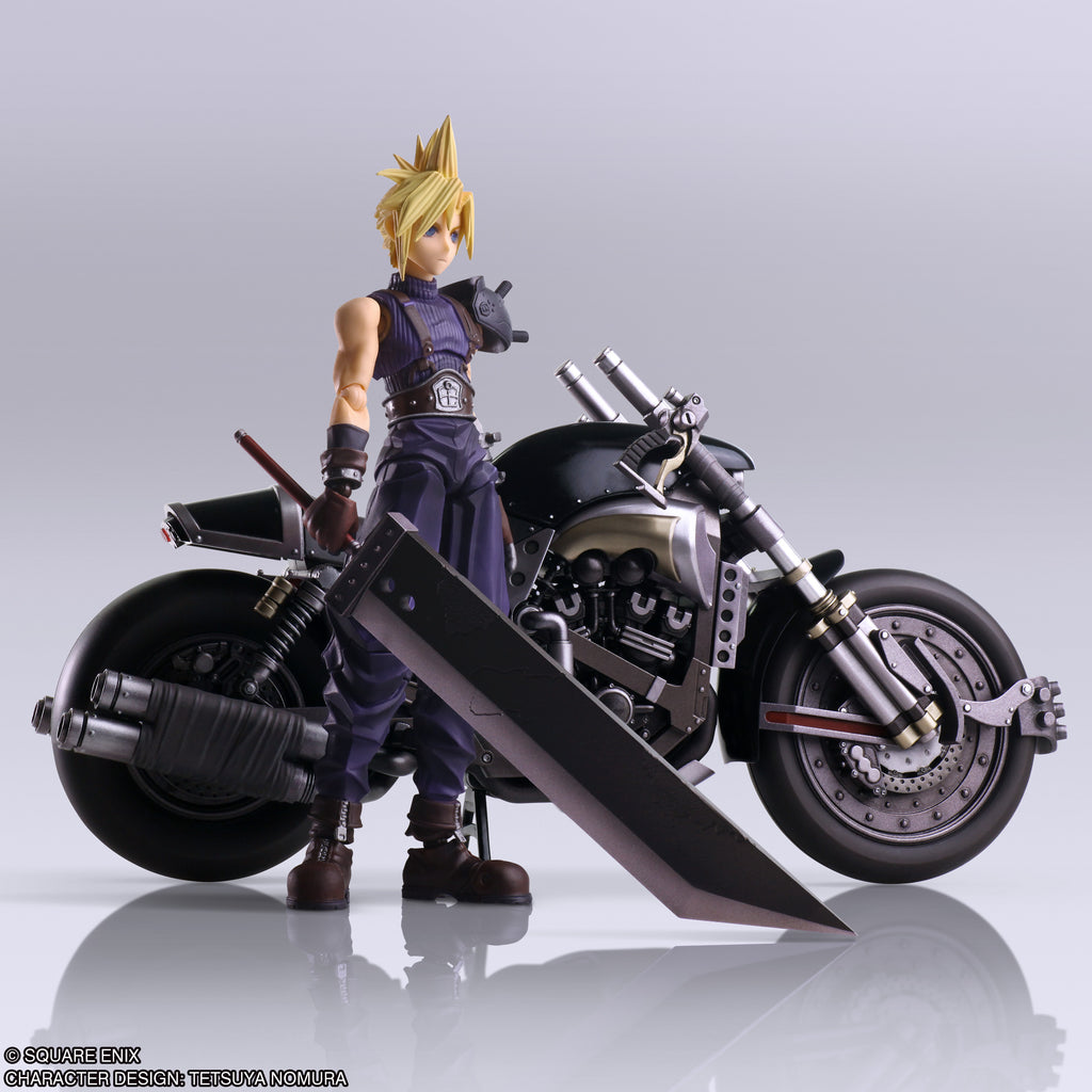 FINAL FANTASY VII CLOUD STRIFE & HARDY DAYTONA BRING ARTS FIGURE