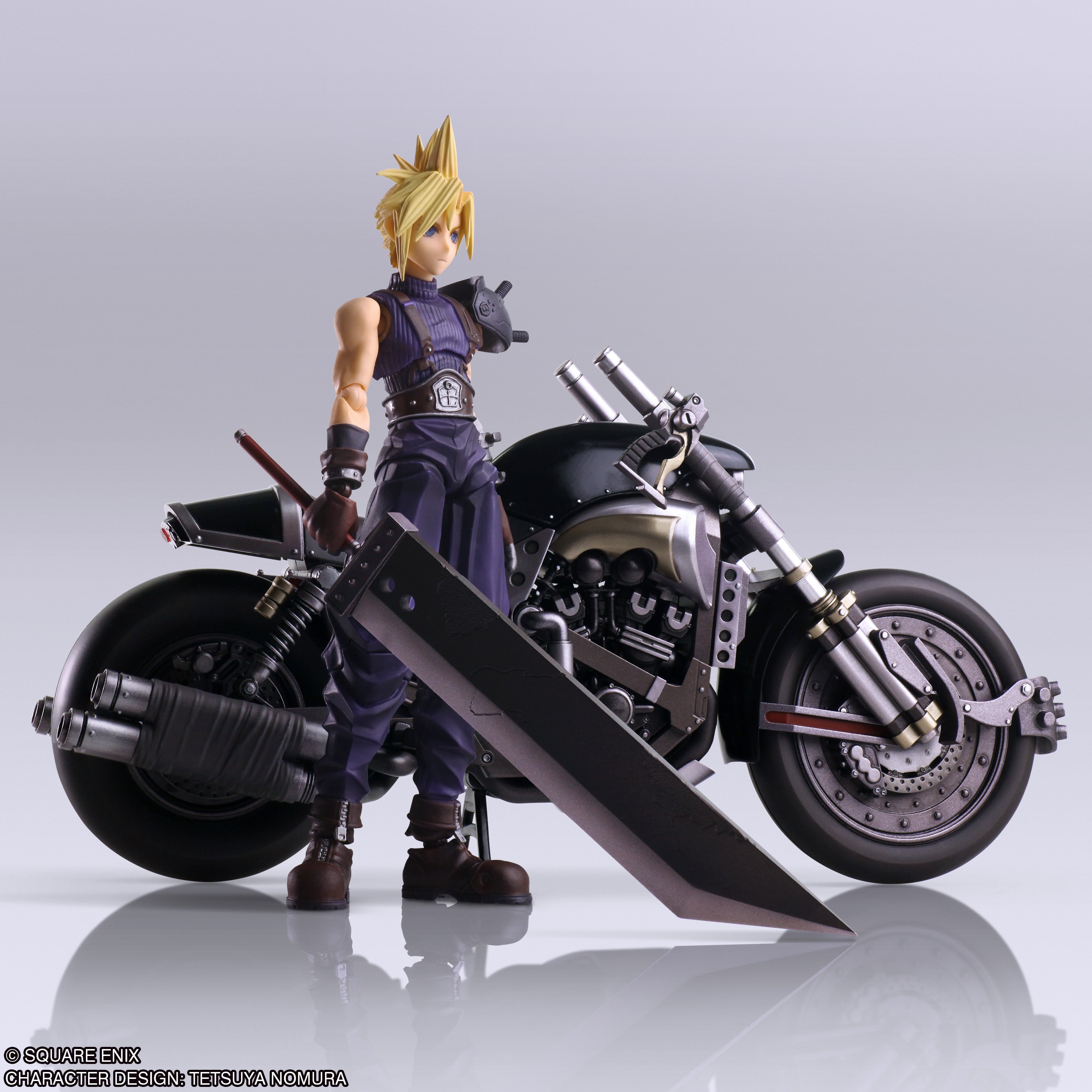 FINAL FANTASY VII CLOUD STRIFE & HARDY DAYTONA BRING ARTS FIGURE