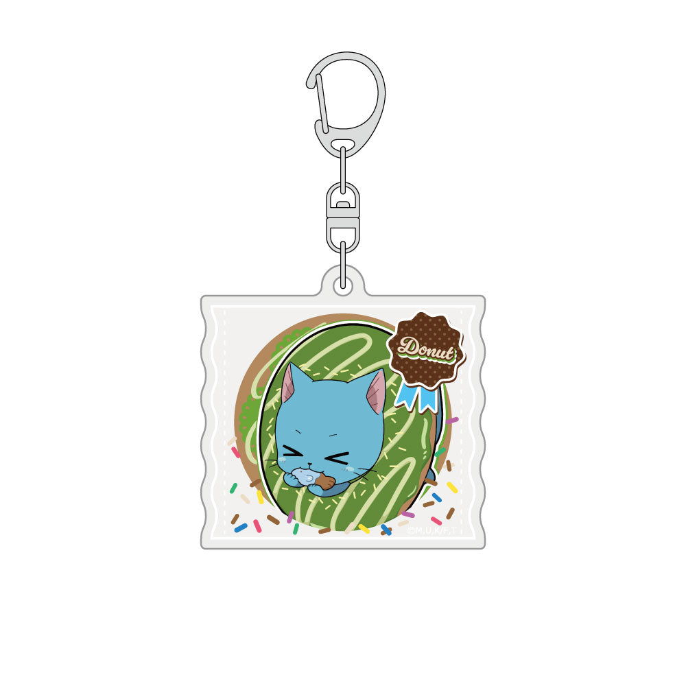 FAIRY TAIL 100 YEARS QUEST - HAPPY DONUT ACRYLIC KEYCHAIN