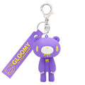 GLOOMY: THE NAUGHTY GRIZZLY - ACAI KEY RING KEYCHAIN WITH FIGURE