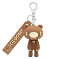 GLOOMY: THE NAUGHTY GRIZZLY - CHOCOLATE KEY RING KEYCHAIN WITH FIGURE