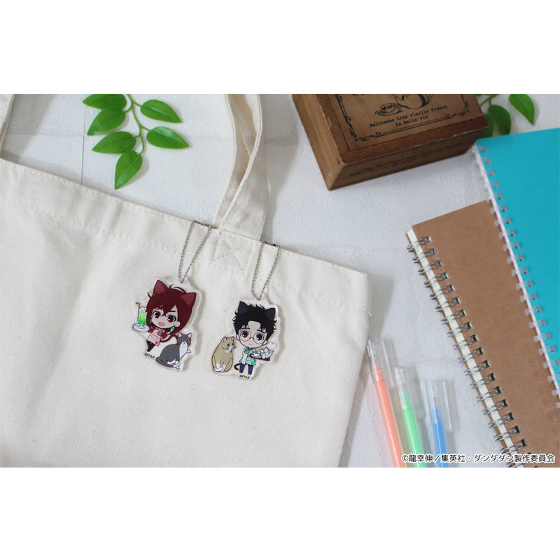 DANDADAN - PUCHICHOKO CAT CAFE TRADING ACRYLIC KEYCHAIN