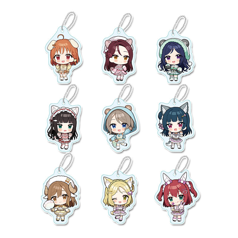 LOVE LIVE! SUNSHINE!1 - PUCHICHIOKO ANIMAL COSTUME ACRYLIC KEYCHAIN BLIND BOX TRADING