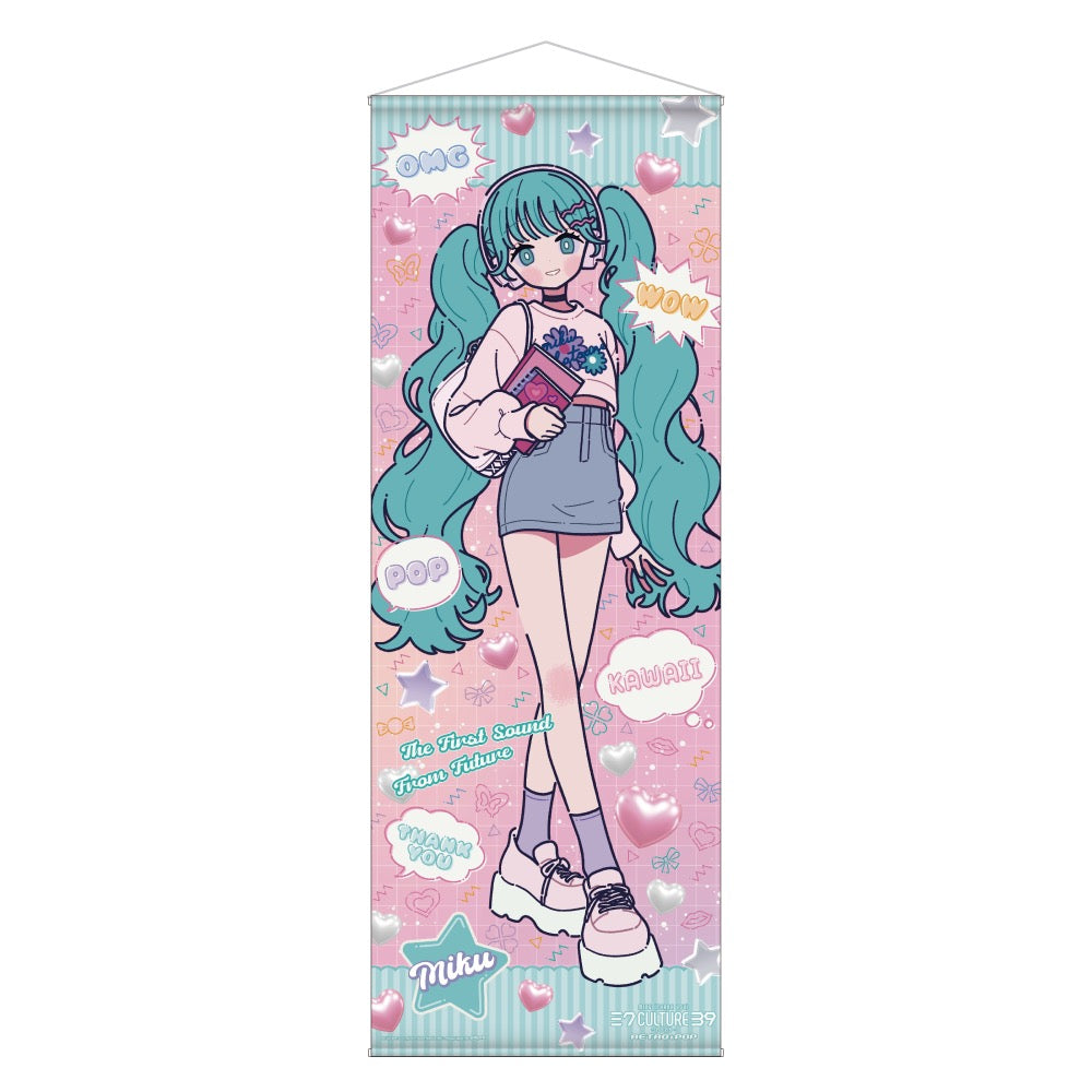 VOCALOID - HATSUNE MIKU 39CULTURE 2025 POP LIFE-SIZE TAPESTRY WALLSCROLL