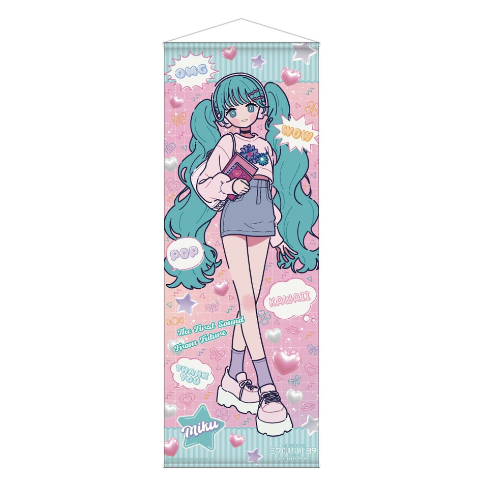 VOCALOID - HATSUNE MIKU 39CULTURE 2025 POP LIFE-SIZE TAPESTRY WALLSCROLL