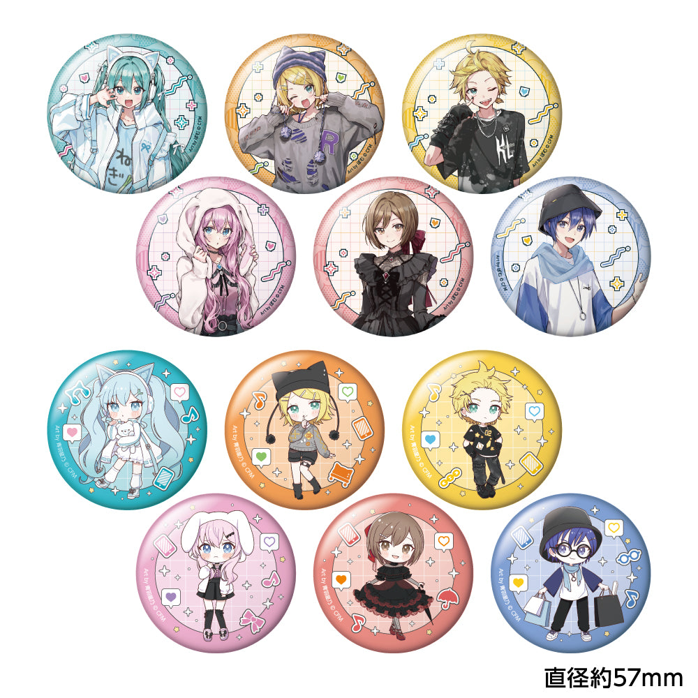 HATSUNE MIKU - AKIBA CULTURE FASHION TRADING CAN BADGE BLIND BOX