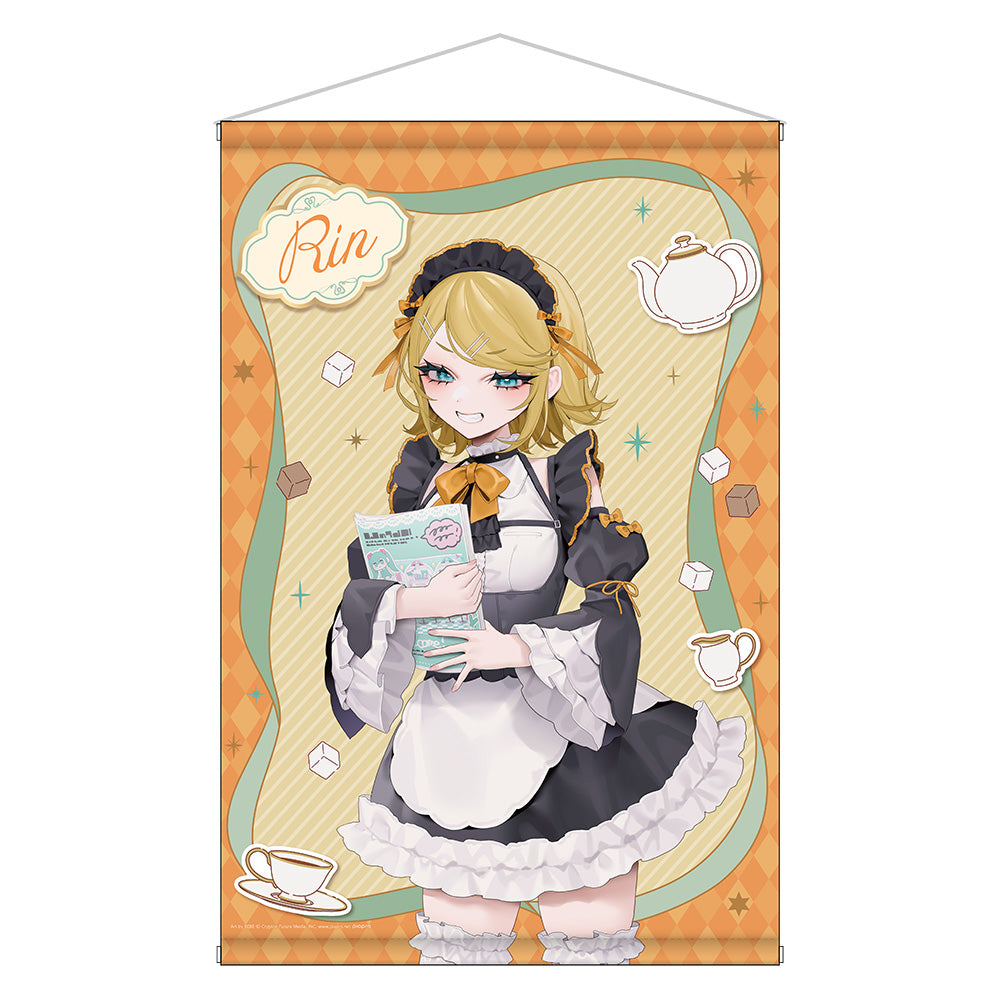 HATSUNE MIKU AKIHABARA FESTIVAL 2025 - KAGAMINE RIN CONCEPT CAFE VER. B2 TAPESTRY