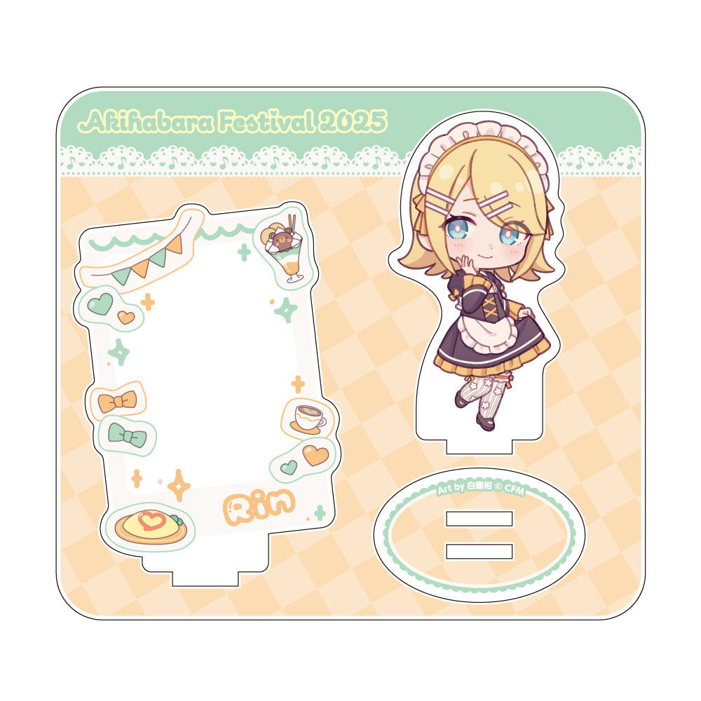 HATSUNE MIKU AKIHABARA FESTIVAL 2025 - KAGAMINE RIN CONCEPT CAFE VER. MINI CHARACTER ACRYLIC STAND