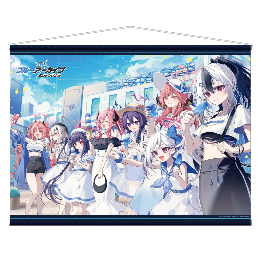 BLUE ARCHIVE - ORIGINAL ILLUSTRATION 4.5TH ANNIVERSARY POP UP STORE B1 TAPESTRY/WALLSCROLL