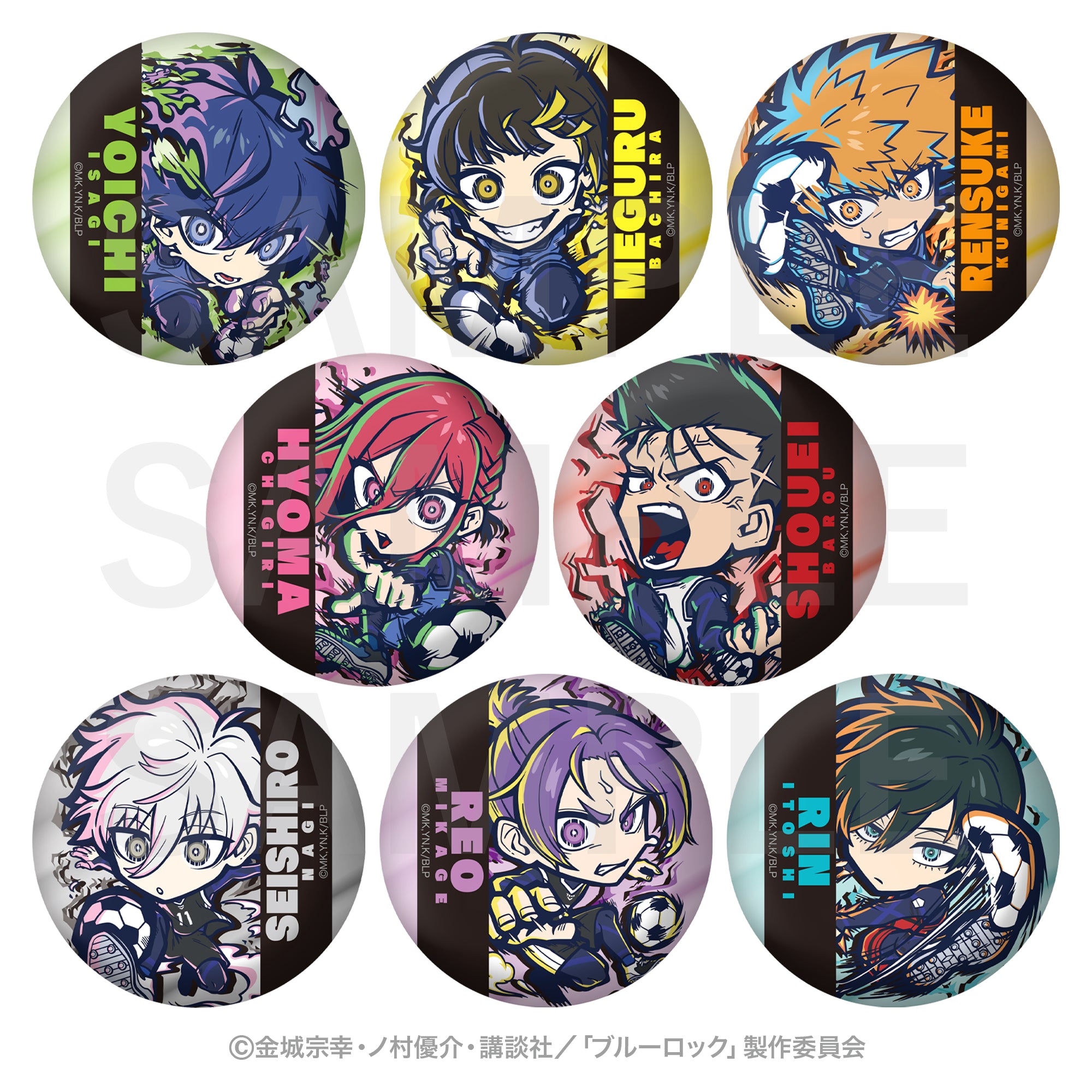 BLUE LOCK - E-TOON METALLIC CAN BADGE TRADING BLIND BOX