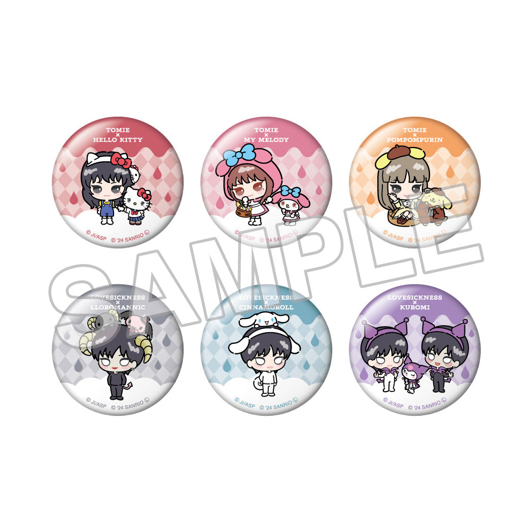 JUNJI ITO X SANRIO CHARACTERS MANEKKO DEFORMED BADGE BLIND BOX