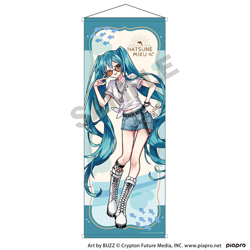 HATSUNE MIKU - HATSUNE MIKU MARINE KOBE 2025 LIFE-SIZE TAPESTRY WALL SCROLL
