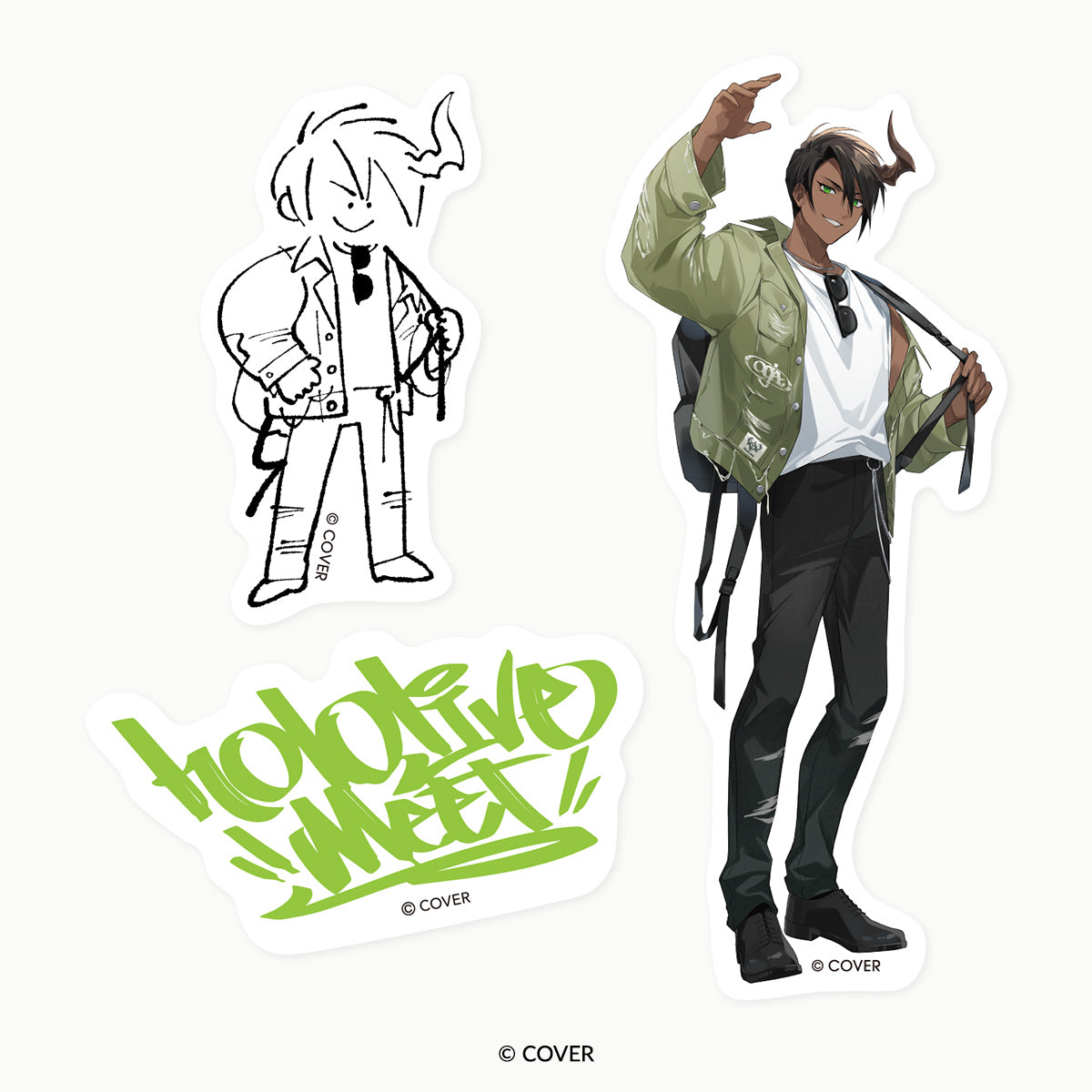 HOLOLIVE MEET - ARAGAMI OGA 2025 STICKER SET