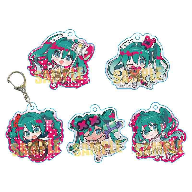 HATSUNE MIKU - RACING MIKU 2025 ACRYLIC KEYCHAIN BLIND BOX TRADING