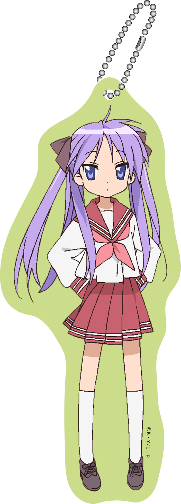 LUCKY STAR - KAGAMI HIIRAGI DIE-CUT CUSHION STRAP KEYCHAIN