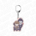 DEATH NOTE - LIGHT YAGAMI & RYUK DEFORMED VER. LAME KEYCHAIN