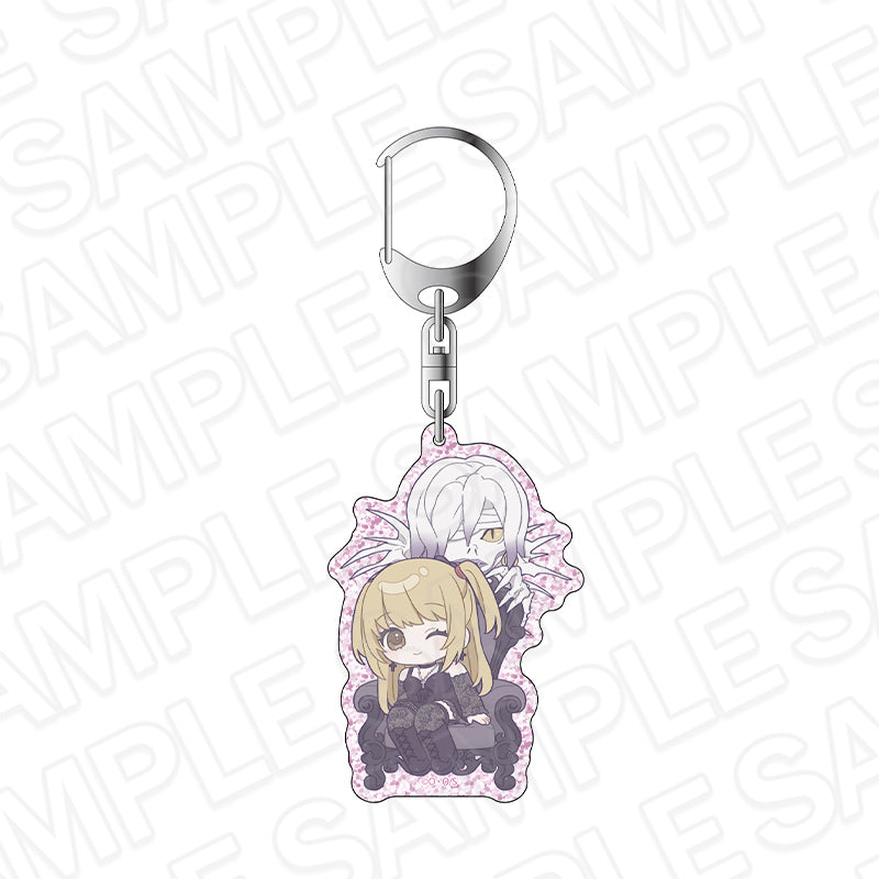 DEATH NOTE - MISA AMANE & REM DEFORMED VER. LAME KEYCHAIN