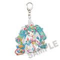 HATSUNE MIKU X MANEKI-NEKO DIE-CUT HATSUNE MIKU WHITE CAT ART BY RASSU ACRYLIC KEYCHAIN