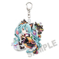 HATSUNE MIKU X MANEKI-NEKO DIE-CUT HATSUNE MIKU BLACK CAT ART BY RASSU ACRYLIC KEYCHAIN
