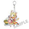 HATSUNE MIKU X MANEKI-NEKO DIE-CUT KAGAMINE RIN ART BY RASSU ACRYLIC KEYCHAIN