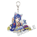 HATSUNE MIKU X MANEKI-NEKO DIE-CUT KAITO ART BY RASSU ACRYLIC KEYCHAIN